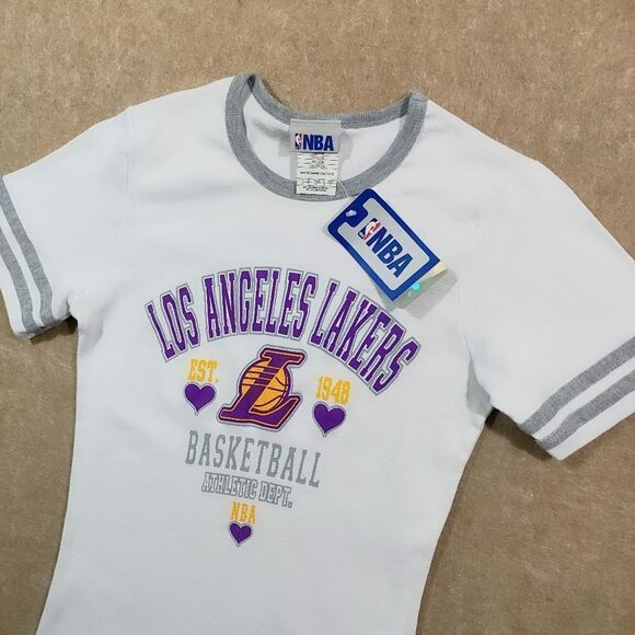 NBA Women's Los Angeles Lakers Short Sleeve T-Shirt #4 - Picture 2 of 5